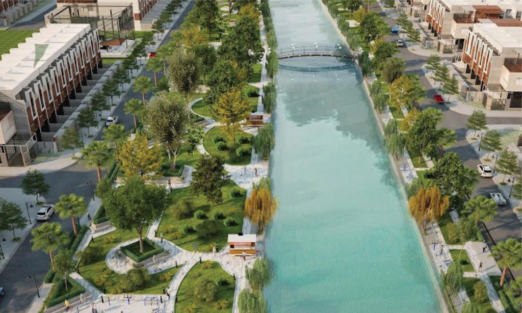 Hình phối cảnh Garden Riverside Thủ Thừa