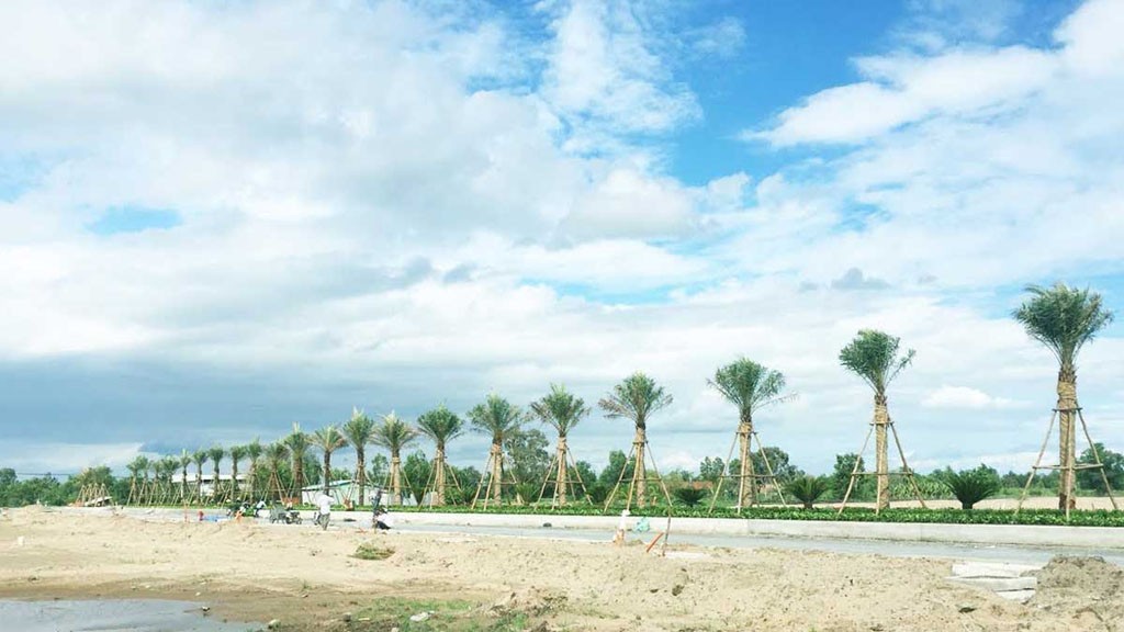 Tiến độ thi công khu nhà vườn bên sông Garden Riverside