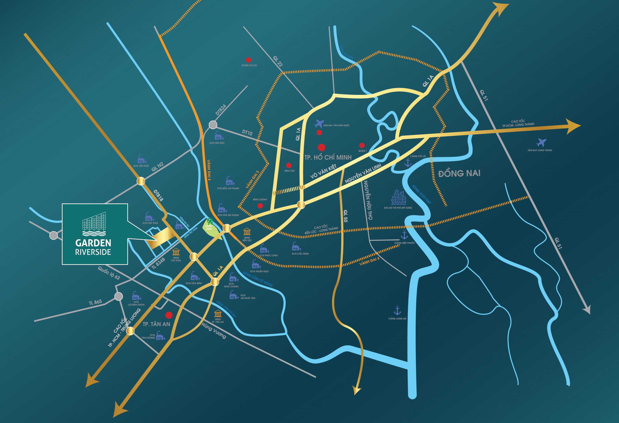 Vị trí dự án Garden Riverside